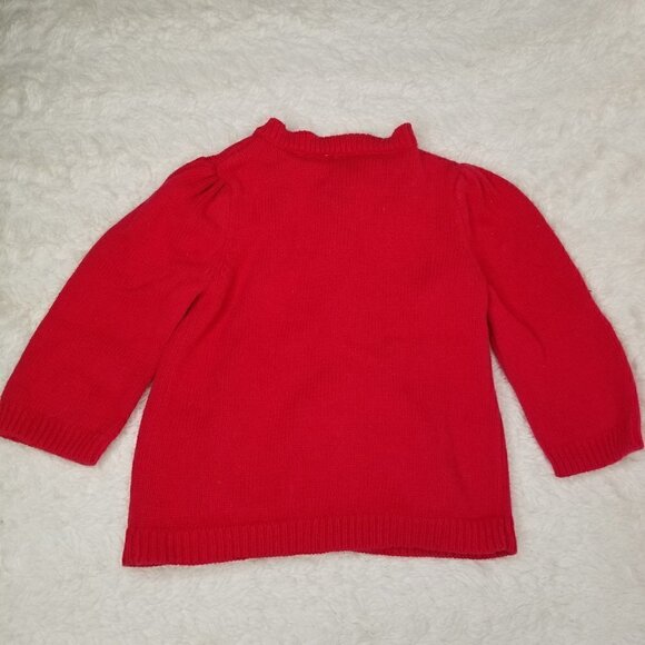 4/$25 Crazy 8 Red Strawberry Knitted Cardigan - Picture 2 of 4